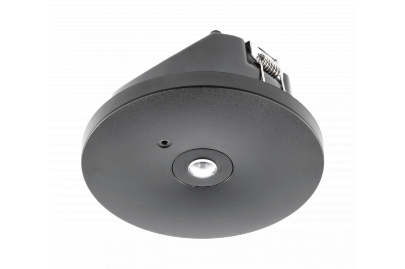 Emergency luminaire OGLA LED,3W,200lm,AC220-240V,50-60Hz,IP20,6400K,3H,single-task,TEST,black 1208963017