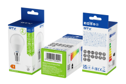 LED bulb, B45B, SMD 2835, 4000K, E14, 6W, AC220-240V, beam angle 160°, 470 lm, 52 mA 1208963158