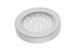 SILVER RECESSED LED luminaire with Vasco distance, 12V DC, 1.7W,24 SMD3528, cold white, 200cm cable 1208963226