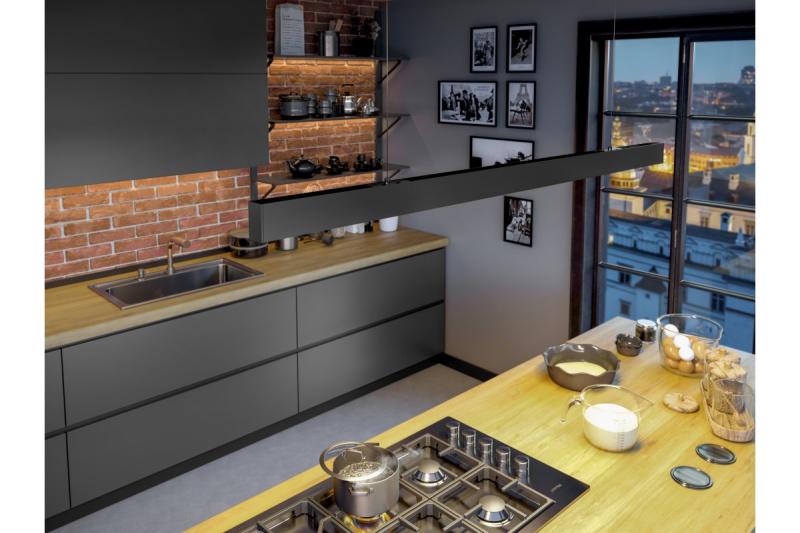 Decor LED opgehangen armatuur VILANA 42W (30W+12W) 4000K RA>80 220-240VAC 48/120° UGR<19 120cm zwart. 1208963237