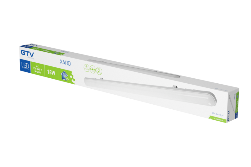 XARO LED airtide lamp, 18W, 2200lm, AC220-240V, 50/60 Hz, PF>0.9, RA>80, IP65, 4000K, 60cm 1208963264