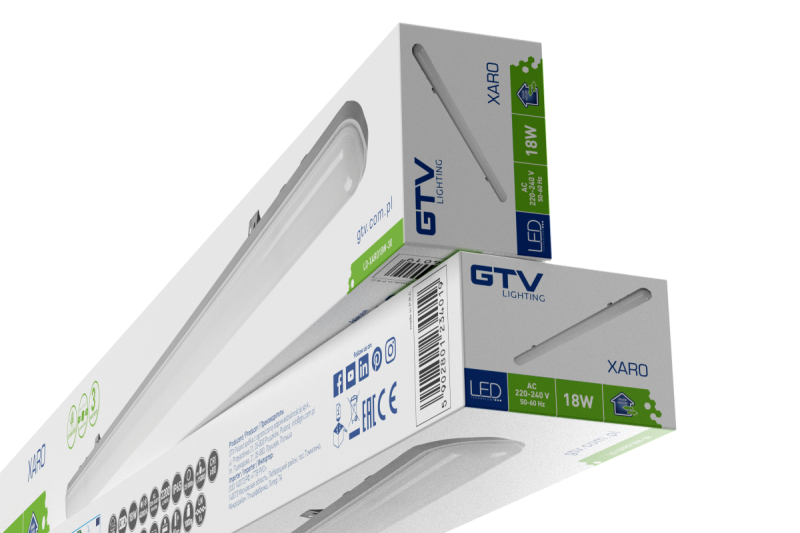 XARO LED airtide lamp, 18W, 2200lm, AC220-240V, 50/60 Hz, PF>0.9, RA>80, IP65, 4000K, 60cm 1208963264