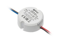 LED can power supply 12V,15W, input 220-240VAC, IP20, wym.fi55 x 21mm with 100mm wires 1208963288