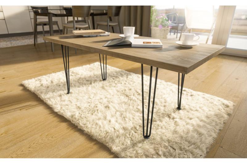 Hairpin ARTO leg with foot, 3 rods, 12 x 711 mm, black 1208963529