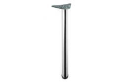 Tafelpoot rond chroom 110cm hoog verstelbaar 3cm met poot diameter 6cm1208963590