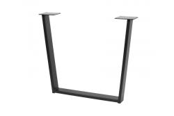 Leg GTV INDUSTRIA, trapezoid, H=710 mm, W=820 mm, profile 80 x 20, steel, black 1208963600