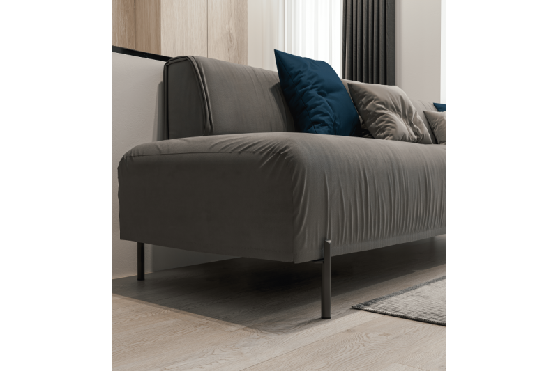 RONDA foot, height 180 mm, matt black 1208963628