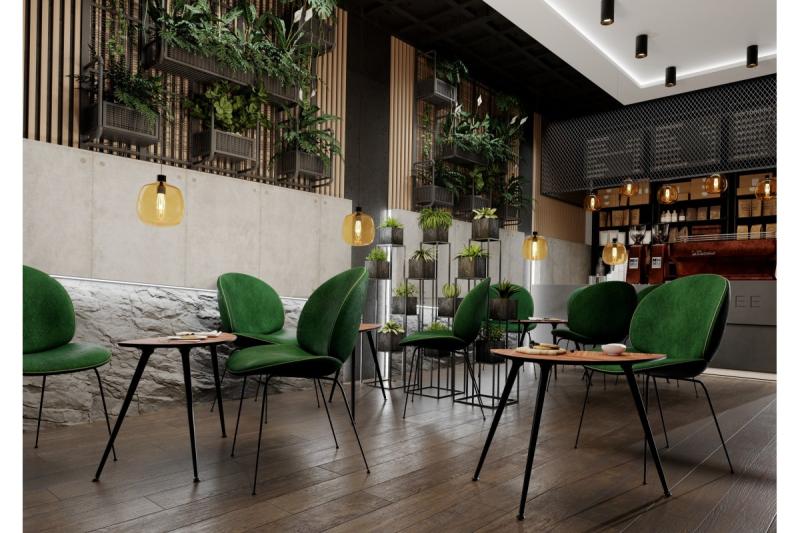 Leg 40 x 710 X-LINE inclined, foldable, adjustable foot, black 1208963656