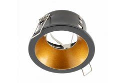 Decor Plafondspot armatuur ELVA IP54 rond Ø85x45mm zwart / koper 1208963723