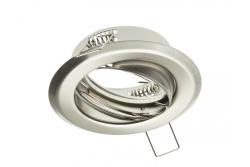 Decor Plafondspot armatuur PARMA II IP20 rond inox met hoekverstelling. 1208963744