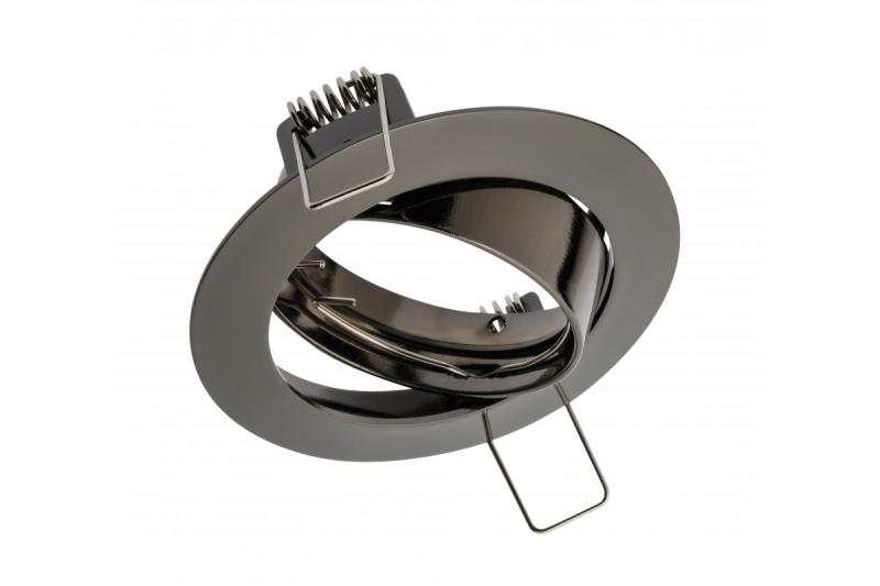 Decor PORTO-K plafondspot armatuur IP20 rond zwart chroom hoekverstelbaar TYPE 5515 1208963781