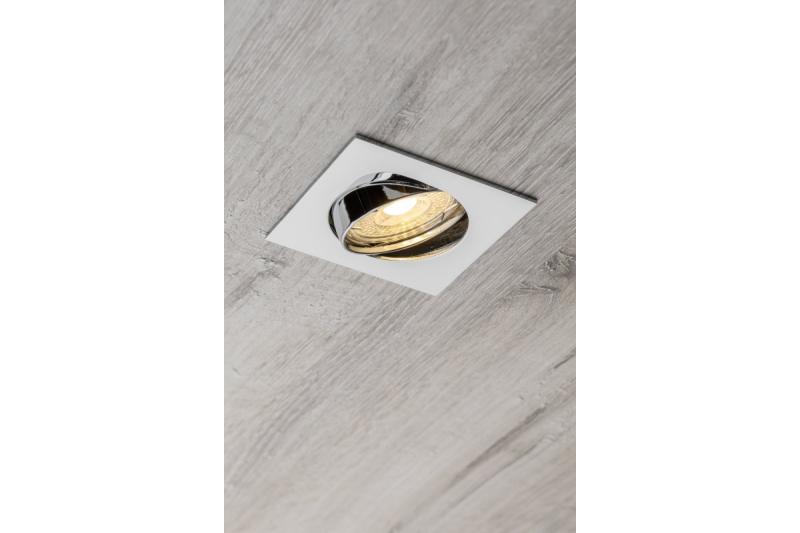Decor PORTO-K plafondspot armatuur IP20 vierkant chroom hoekverstelbaar TYPE DT10 1208963783