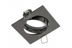 Decor PORTO-K plafondspot armatuur IP20 vierkant zwart chroom hoekverstelbaar TYPE DT10 1208963785