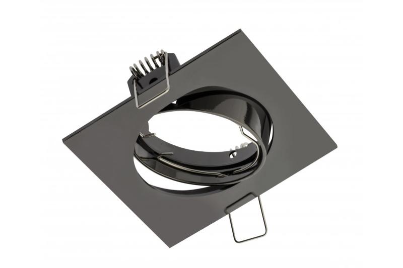 Decor PORTO-K plafondspot armatuur IP20 vierkant zwart chroom hoekverstelbaar TYPE DT10 1208963785
