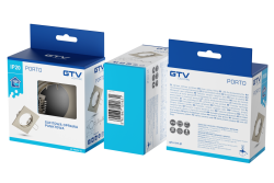 Decor PORTO plafondspot armatuur IP20 vierkant inox TYPE DS10 1208963792