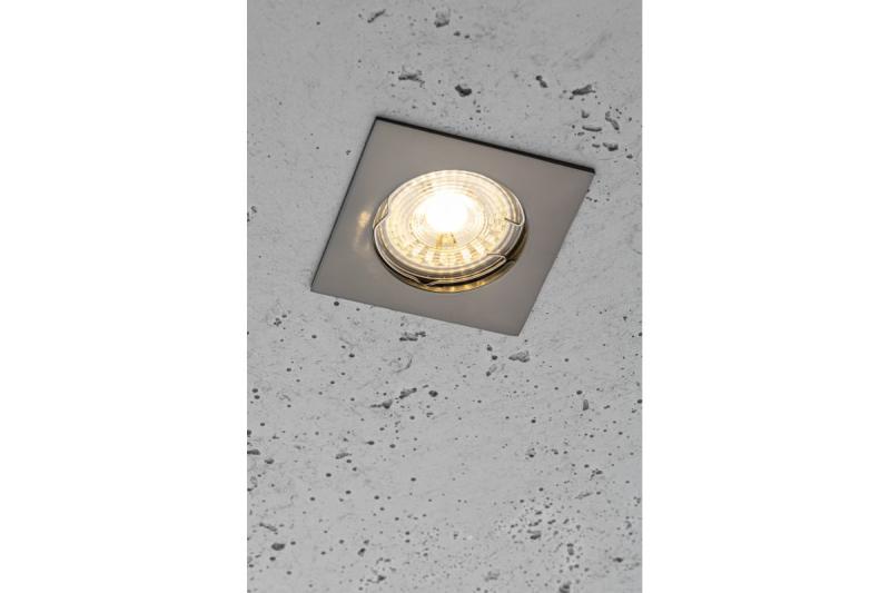 Decor PORTO plafondspot armatuur IP20 vierkant zwart chroom TYPE DS10 1208963793