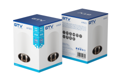 Decor Plafondarmatuur ARIES PC 73x105mm IP20 max 20W rond wit/zwart chroom. 1208963820