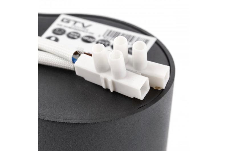 Decor Plafondarmatuur AVEIRO DUO aluminium 160x80x85mm IP20 max 20W*2 rond zwart. 1208963826