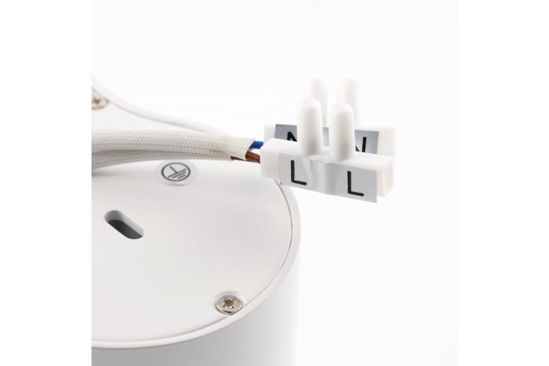 Decor Plafondarmatuur AVEIRO DUO aluminium 160x80x85mm IP20 max 20W*2 rond wit. 1208963827