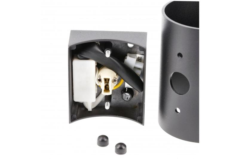 Decor Wandarmatuur CAMPIONE aluminium G9 IP20 max. 40W IP20 rond zwart. 1208963851