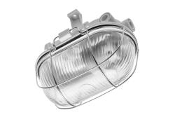 Bulkhead fixture SANGUESA KAM, max 40W, E27, AC220-240V, 50-60Hz, IP54, ABS/glass/metal grille, white housing 1208963901