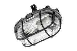 Bulkhead fixture SANGUESA KAY, max 40W, E27, AC220-240V, 50-60Hz, IP44, ABS/glass, black 1208963905