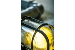 Bulkhead fixture SANGUESA KAY, max 40W, E27, AC220-240V, 50-60Hz, IP44, ABS/glass, black 1208963905