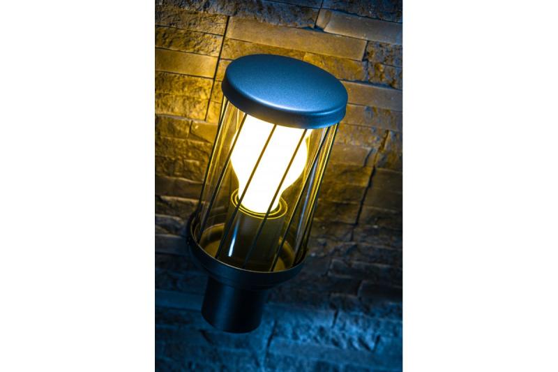 Decor KERTA-A tuinlamp E27 MAX.12W IP44 AC220-240V 50-60Hz eenvoudige wandlamp bovenkant grafiet. 1208963906