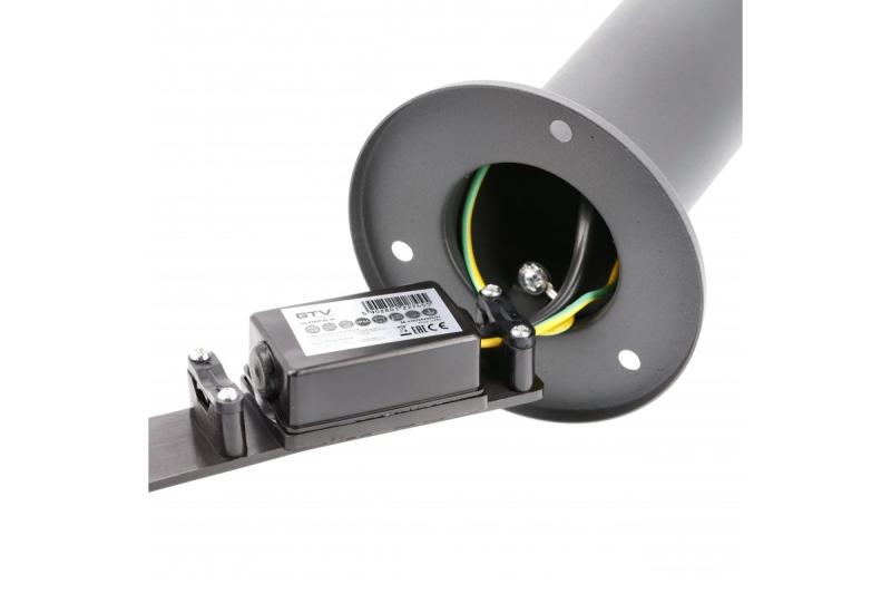 Decor KERTA-P 50 tuinlamp E27 MAX.12W IP44 AC220-240V 50-60Hz paaltje grafiet 1208963907