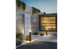 Decor Tuinarmatuur LARGO-P 80 E27 MAX.15W IP44 AC220-240V 50-60Hz montagepaal grafiet. 1208963921