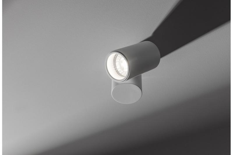 Decor Plafondarmatuur LUPO aluminium 11.6x5.6x11.5 IP20 1*GU10 max. 50W rond wit. 1208963927