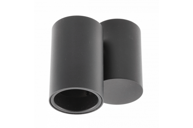 Decor Plafondarmatuur LUPO aluminium 11.6x5.6x11.5 IP20 1*GU10 max. 50W rond zwart. 1208963928