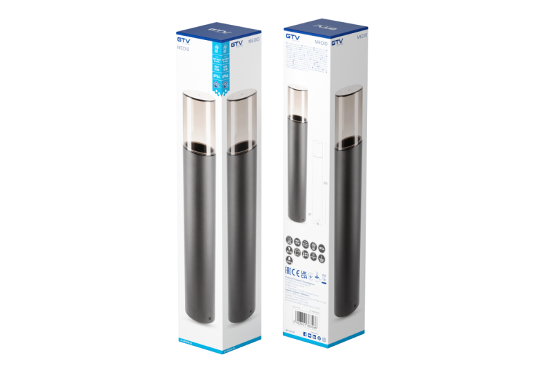 Decor Tuinverlichting MEDIO-P 50 E27 MAX.15W IP54 AC220-240V 50-60Hz paal grafiet. 1208963939