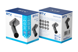 Decor Wandarmatuur SANTO BIS aluminium IP20 max. 20W enkelvoudig rond zwart. 1208963995