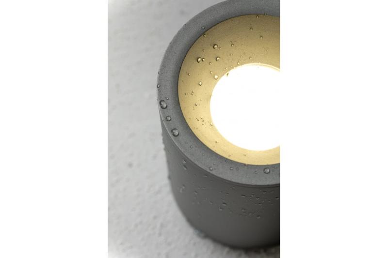 Decor SENSA AQUA plafondlamp alum 85x115 IP54 max 50W cirkelvormig grijs. 1208964008