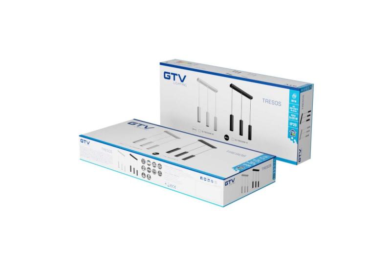 Decor TRESOS hanglamp 3xGU10 aluminium IP20 max. 3x20W wit 1208964029