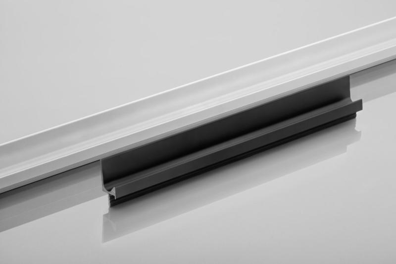 Continuous aluminium handle profile L l=3500mm black mat 1208964058