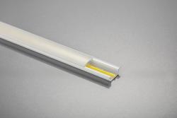 LED aluminum profile with GLAX flange white 3 m (mortise) 1208964066