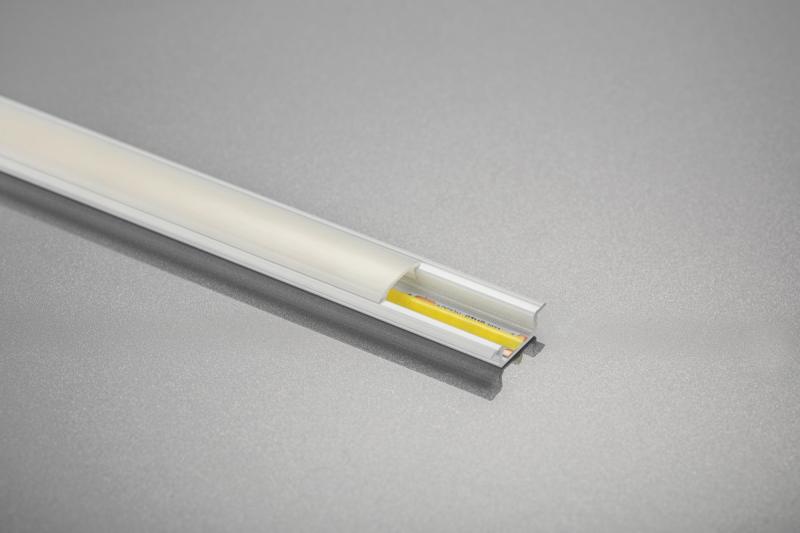LED aluminum profile with GLAX flange white 3 m (mortise) 1208964066