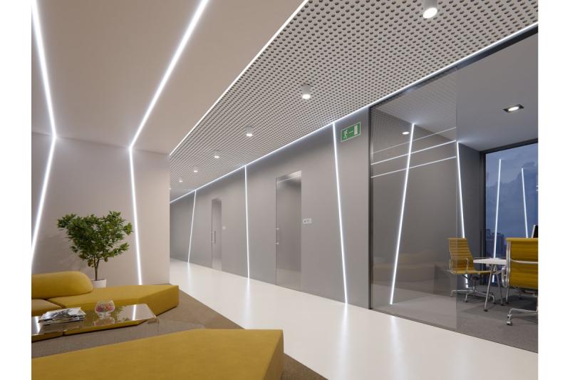 LED PROFILE GLAX linear for GK boards 3m, non-anodized 1208964075