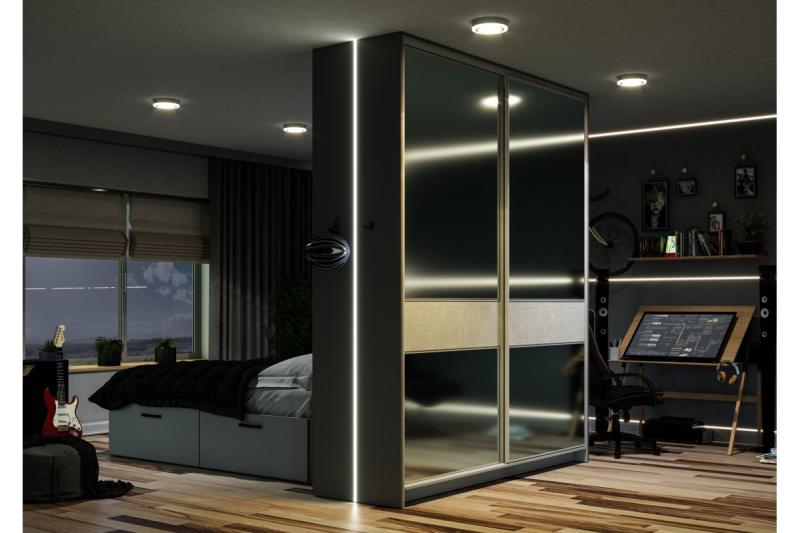 LED profile GLAX wall for GK boards 3m, non-anodized 1208964077