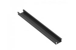 LED Aluminum Profile Applied GLAX Mini Black 3  m 1208964097
