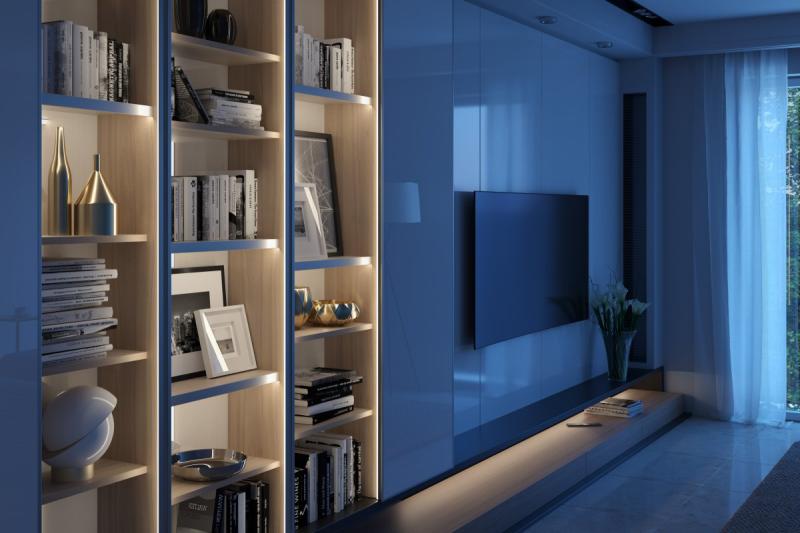 Aluminium profile LED partition, studded (for edging fillings) GLAX silver PLATE 19mm 3 1208964117