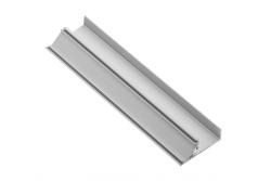 Aluminum profile LED plinth, studded GLAX silver PLATE 16mm 3m 1208964120