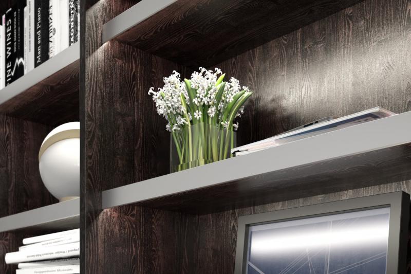 led plinth aluminum profile, studded GLAX silver L= 3007 mm 1208964122