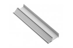 LED aluminium profile plinth, studded (for edging fillings) GLAX silver L= 3007 mm 1208964125
