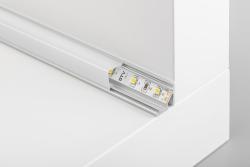 led angular aluminium profile - applied GLAX silver L=2 m 1208964132