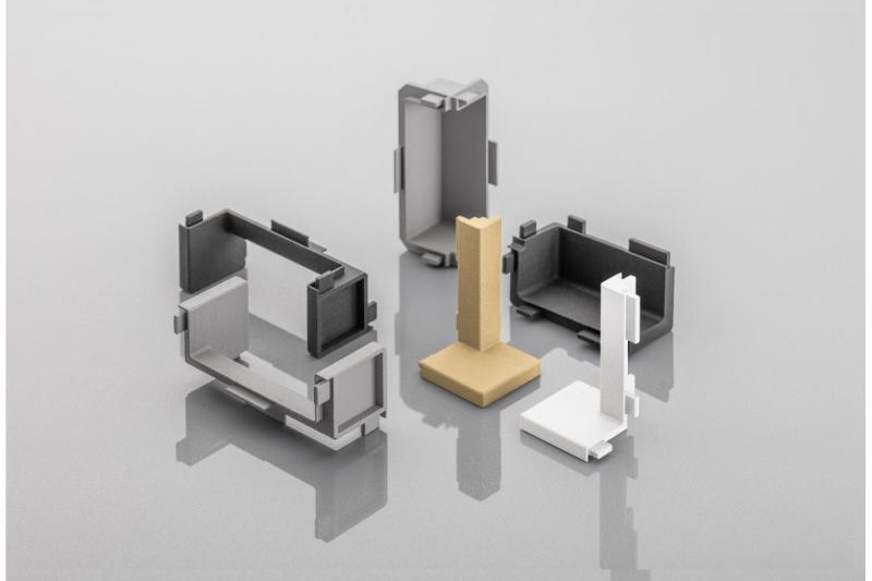 VELLO external connector C-profile, white, (10 pcs/op.) 1208964155