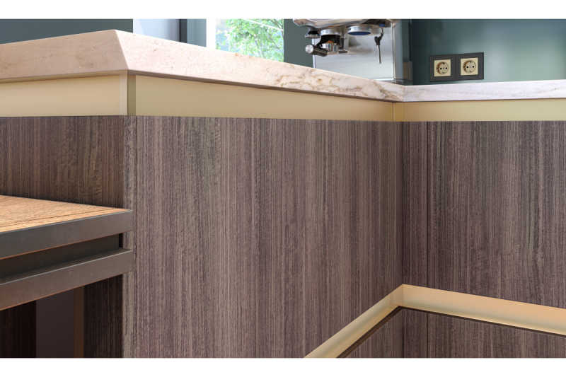 VELLO external connector C-profile, white, (10 pcs/op.) 1208964155