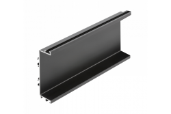 Aluminum profile, handleless system VELLO with LED function, C, black, length 4.10 m 1208964215